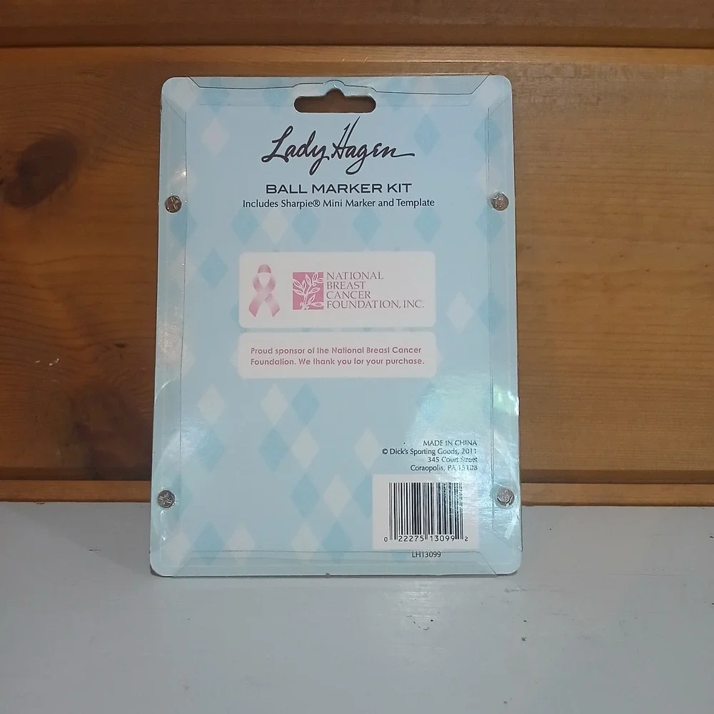 NEW Lady Hagen Pink Ribbon Breast Cancer Foundation Ball Marker Kit ZA3‎